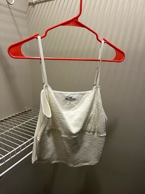 Hollister Ivory Lace-Textured Cami XL NWT